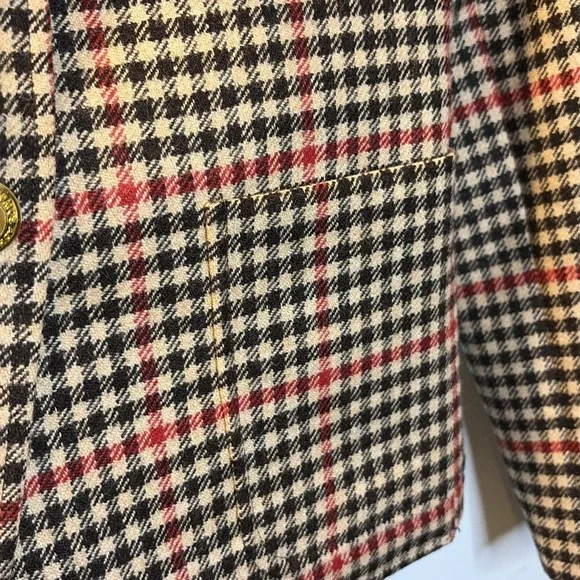 Rowing Blazers Tweed Herringbone Gun Check Preppy 100% Wool XS Womens‎ Blazer - Picture 5 of 14